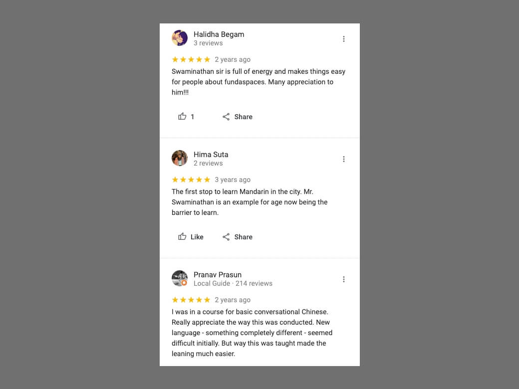 Fundaskills Google Reviews